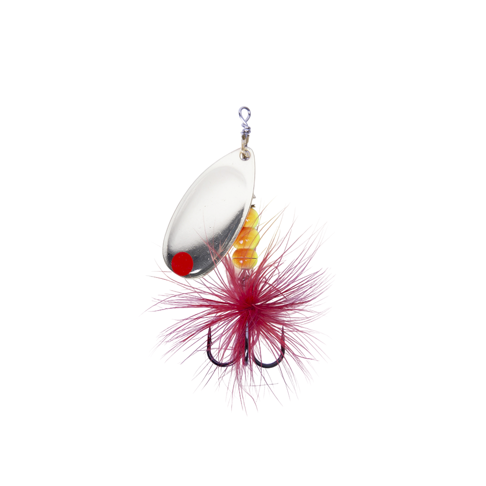 Блесна вращающаяся MADFISH Aglia №4, 9гр, цвет (Gold-red-dot). Фото №2