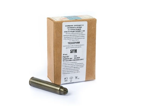 Патрон светозвукового действия Техкрим 57ТК  (шумовой) (в пачке 20шт) (в коробке 840 шт.). Фото №1