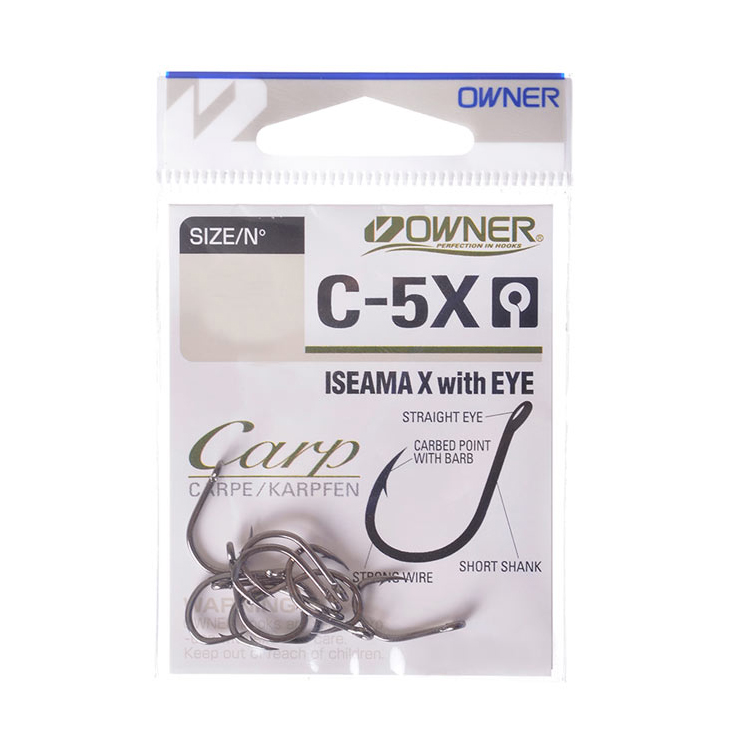 Крючок Owner Carp Iseama X №12. Фото №2