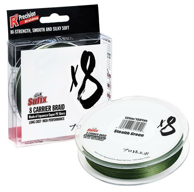 Леска плетеная SUFIX X8 зеленая 135м PE 1.0/0,165мм 10,5кг. Фото №1 Леска плетеная SUFIX X8 зеленая 135м PE 1.0/0,165мм 10,5кг. Фото №1