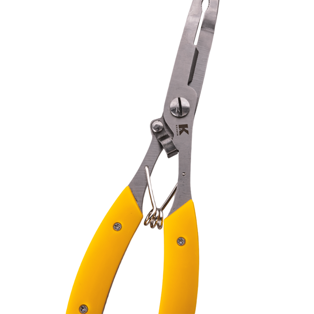 Плоскогубцы рыболовные Kranch длина 20,5см, вес 155гр, желтый. Фото №2