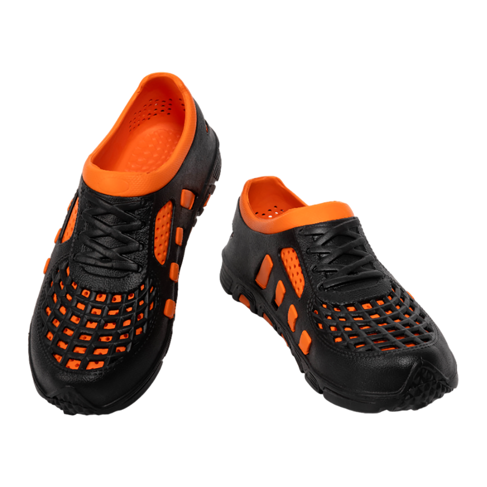 Кросовки Kaury коралловые (черно-оранжевый, ЭВА) р. 40/41. Фото №2 Кросовки Kaury коралловые (черно-оранжевый, ЭВА) р. 40/41. Фото №2