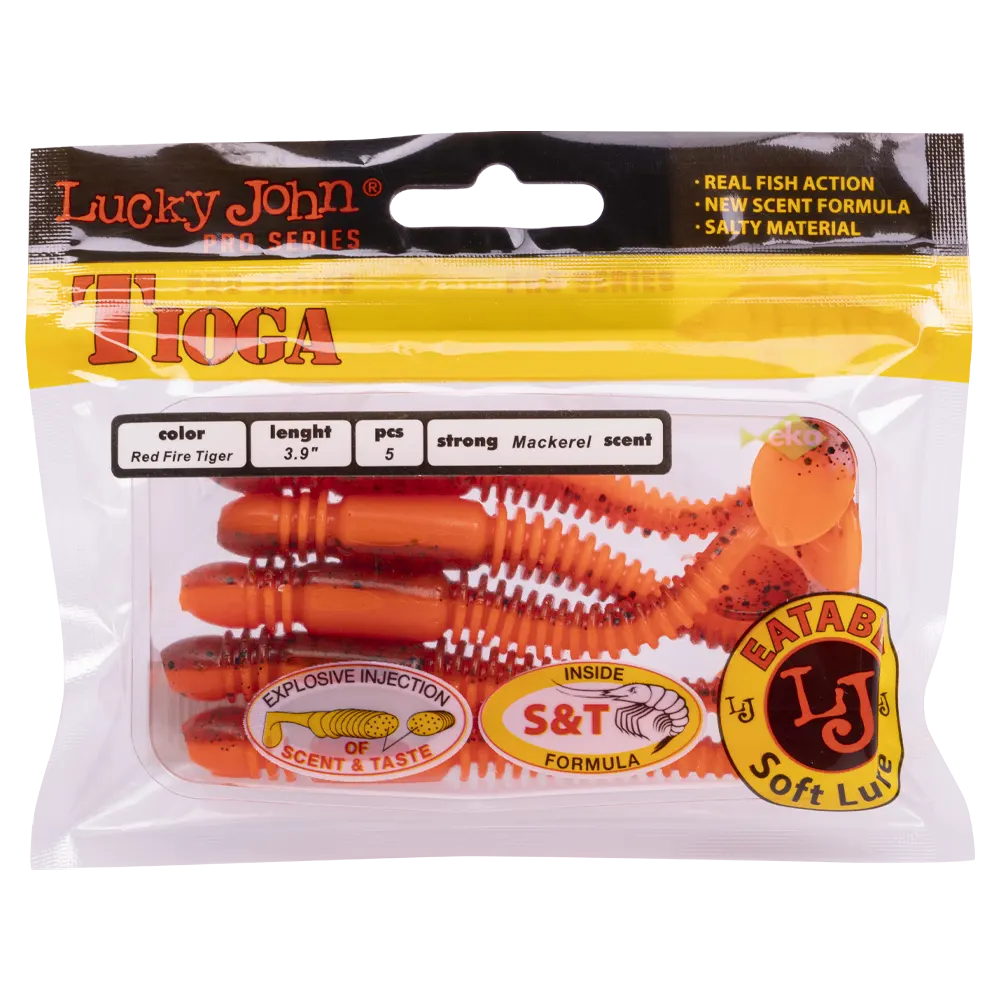 Виброхвост Lucky John Pro Series Tioga 3,9" 99мм, (5шт. упак.) цвет T48. Фото №5 Виброхвост Lucky John Pro Series Tioga 3,9" 99мм, (5шт. упак.) цвет T48. Фото №5