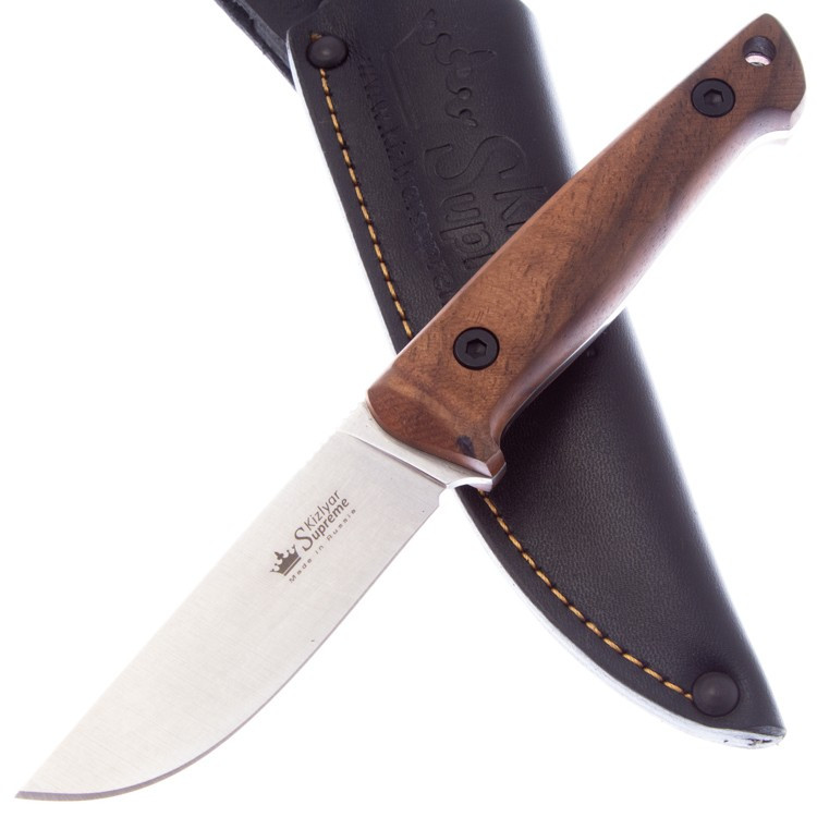 Нож Nikki AUS-8 BT (черный, микарта, ножны кайдекс). Фото №2