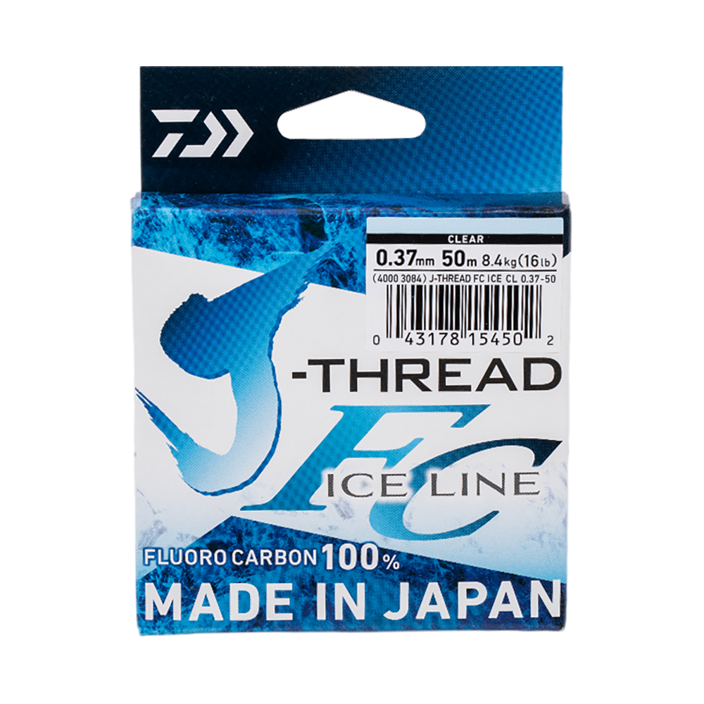 Леска Daiwa J-THREAD FC ICE LINE 0.37mm-50m. Фото №1