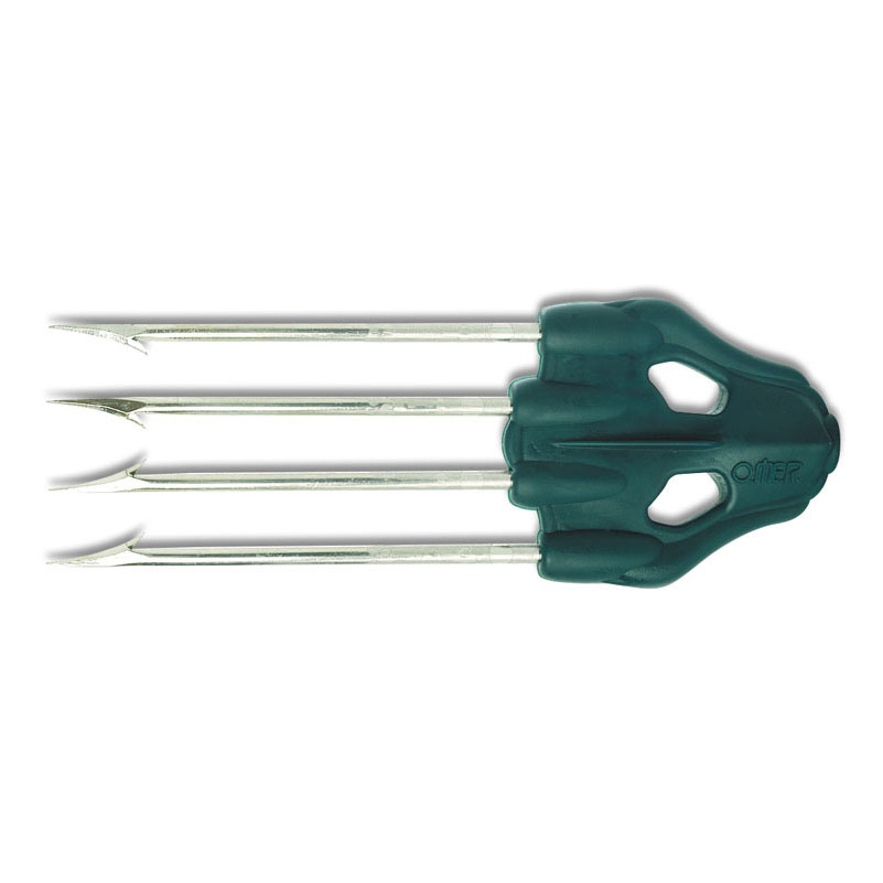 ОМ 3705 Наконечник 4 зубца Mustad, основание- зеленый пластик. Фото №1 ОМ 3705 Наконечник 4 зубца Mustad, основание- зеленый пластик. Фото №1