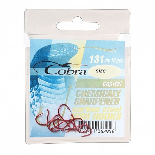 Крючок "Capital" R-14 131 (10шт) (Cobra). Фото №1