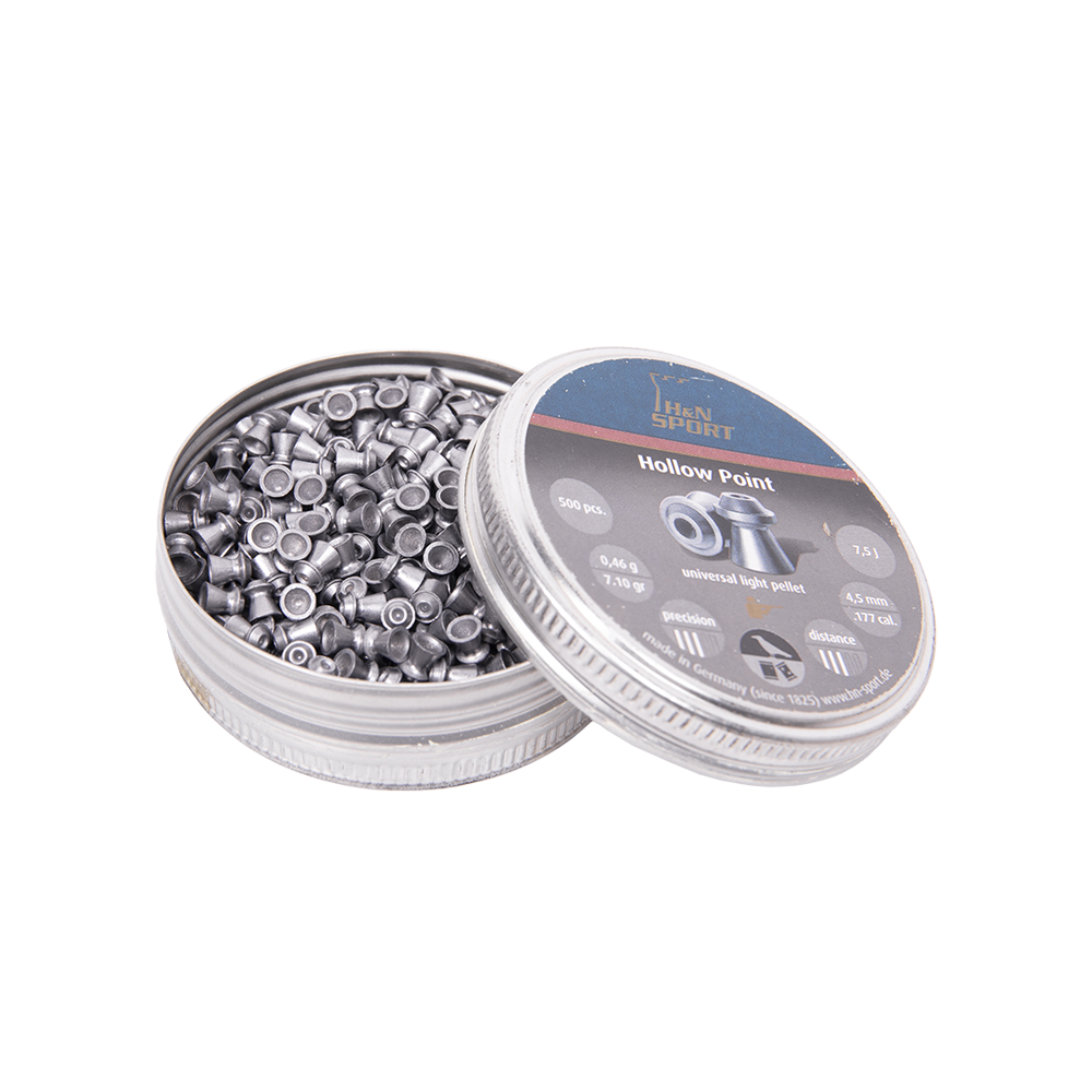 Пуля пневматическая "H&N Hollow Point", гладкоствольная, 4,5 мм., 7,10 гран (500 шт.). Фото №2 Пуля пневматическая "H&N Hollow Point", гладкоствольная, 4,5 мм., 7,10 гран (500 шт.). Фото №2