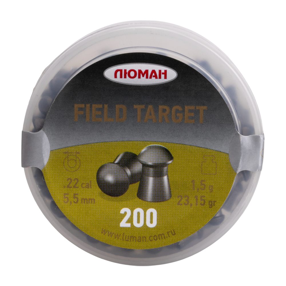 Пуля пневматическая "Field Target", 1,5 г. 5,5 мм. (200 шт.) (36 в упаковке). Фото №1