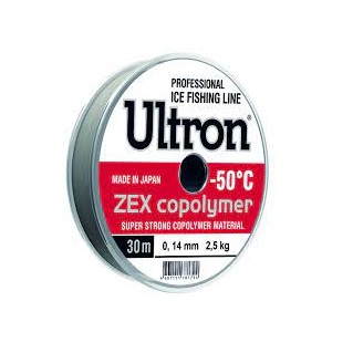 Леска монофиламентная Ultron ZEX copolimer 0,18мм/100м 4,0кг прозрачная. Фото №1