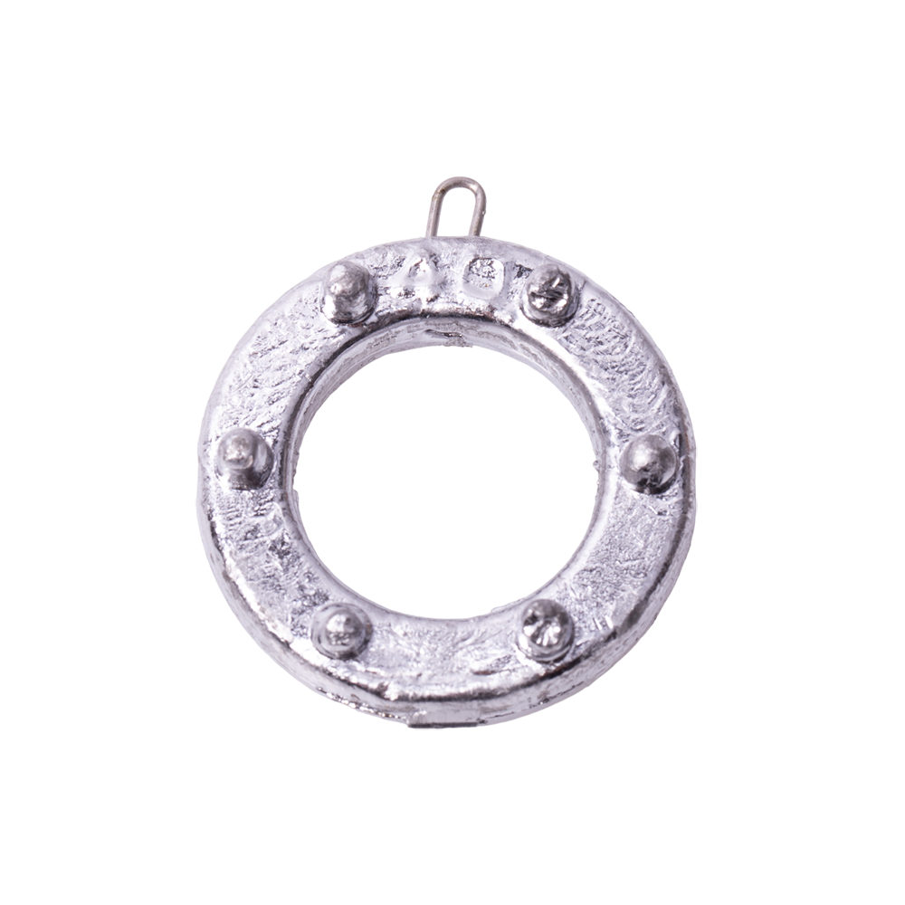 Груз "Кольцо с шипами и ушком" 40 гр.. Фото №1