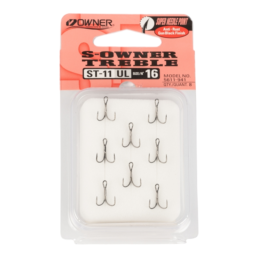 Крючок тройной Owner ST-11BC №16 (8шт). Фото №1 Крючок тройной Owner ST-11BC №16 (8шт). Фото №1