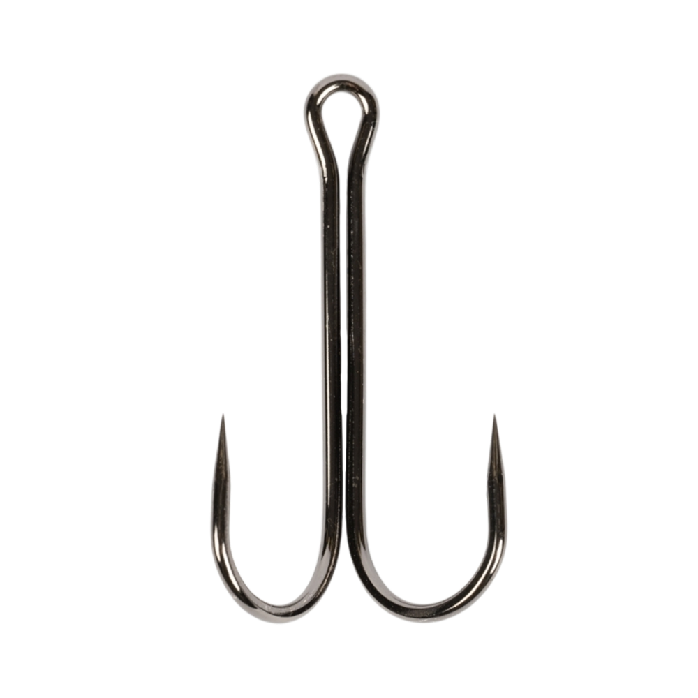 Крючок двойной "Volzhanka Long Double Hook 90°" #1/0 (10шт.уп). Фото №2