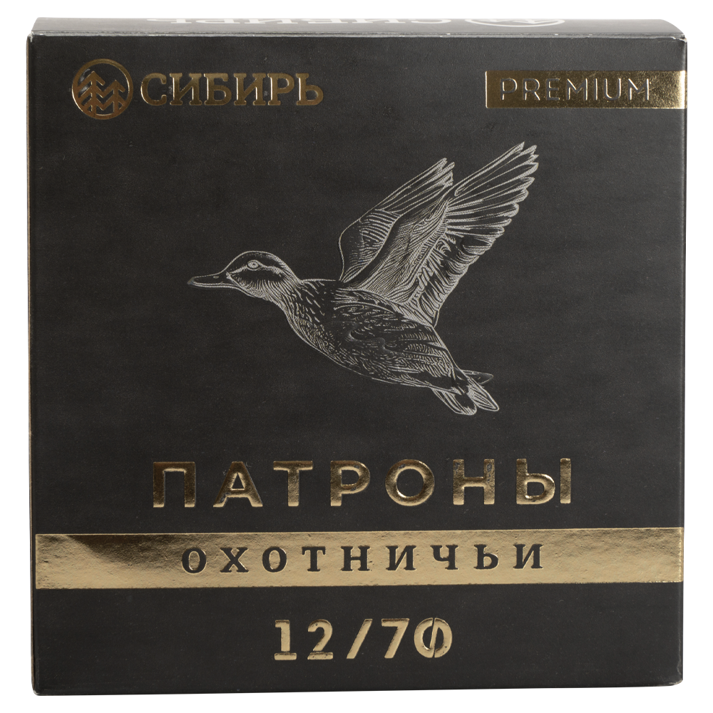 Патрон СИБИРЬ PREMIUM 12/70 охотничий дробовой 34г №1 (пачка 25 шт) (в коробке 250шт). Фото №5 Патрон СИБИРЬ PREMIUM 12/70 охотничий дробовой 34г №1 (пачка 25 шт) (в коробке 250шт). Фото №5