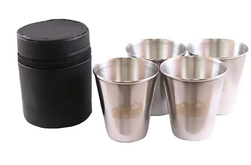 Рюмка "СЛЕДОПЫТ", средняя, в кожаной тубе, рюмки в дп.кожаном оплете (4 шт)/200/. Фото №1 Рюмка "СЛЕДОПЫТ", средняя, в кожаной тубе, рюмки в дп.кожаном оплете (4 шт)/200/. Фото №1