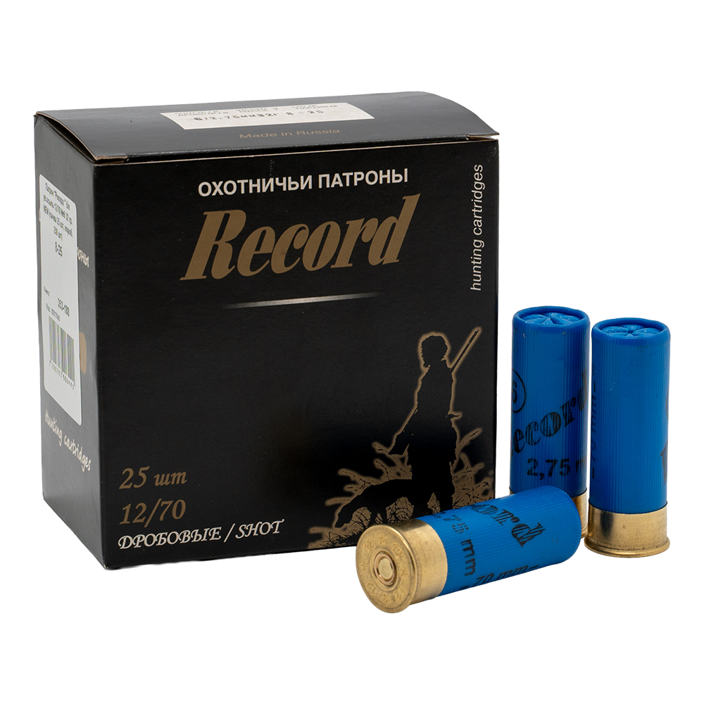 Патрон "Рекорд" (бесконтейнерный) увеличенная осыпь 12/70 №6 32 гр. NEW (пачка 25 шт, короб. 250 шт). Фото №6