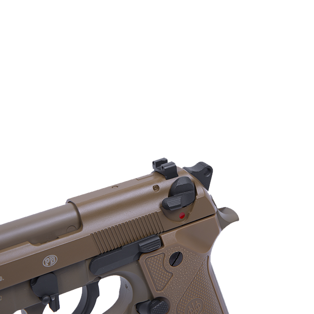 Пистолет пневматический Beretta M9А3 (цвет песок, Blowback, метал, ВВ). Фото №5 Пистолет пневматический Beretta M9А3 (цвет песок, Blowback, метал, ВВ). Фото №5