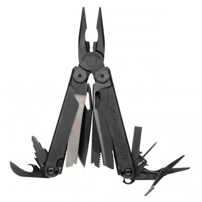 Мультиинструмент Leatherman Wave Black (нейлоновый чехол). Фото №2