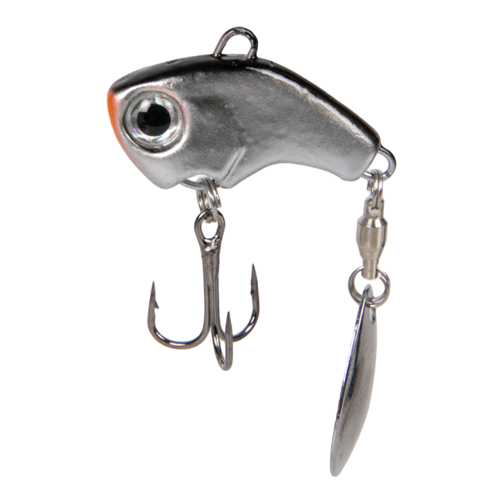 Тейл-спиннер Fish Hawk VIBEZ 21гр, цвет 05 сер.металлик. Фото №1