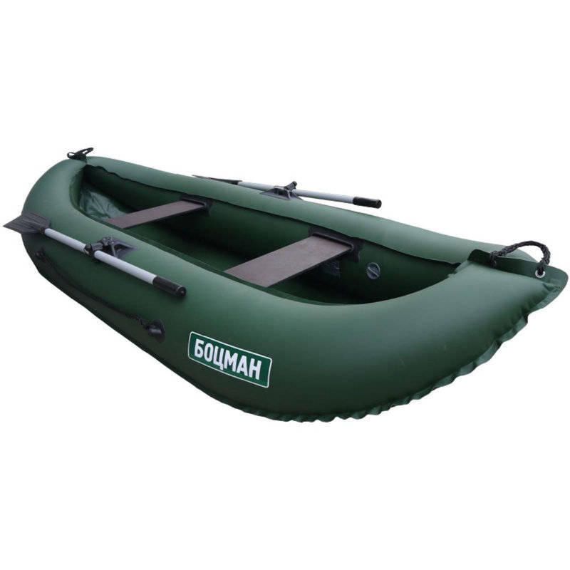 Лодка надувная ПВХ Боцман (зеленый). Фото №1