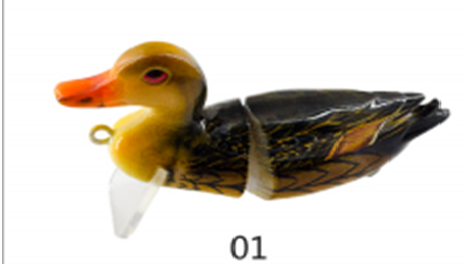 Воблер MADFISH Duck 70мм, 10г, заглубление 0-1м, цвет 01. Фото №2