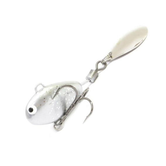 Тейл-спиннер UF Studio Hurricane 20мм, 7,5гр, цвет (Silver glitter). Фото №1