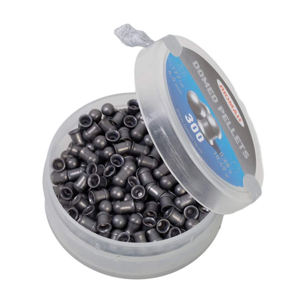 Пуля пневматическая "Domed pellets", 0,68 г. 4,5 мм. (300 шт.) (60 в упаковке). Фото №2
