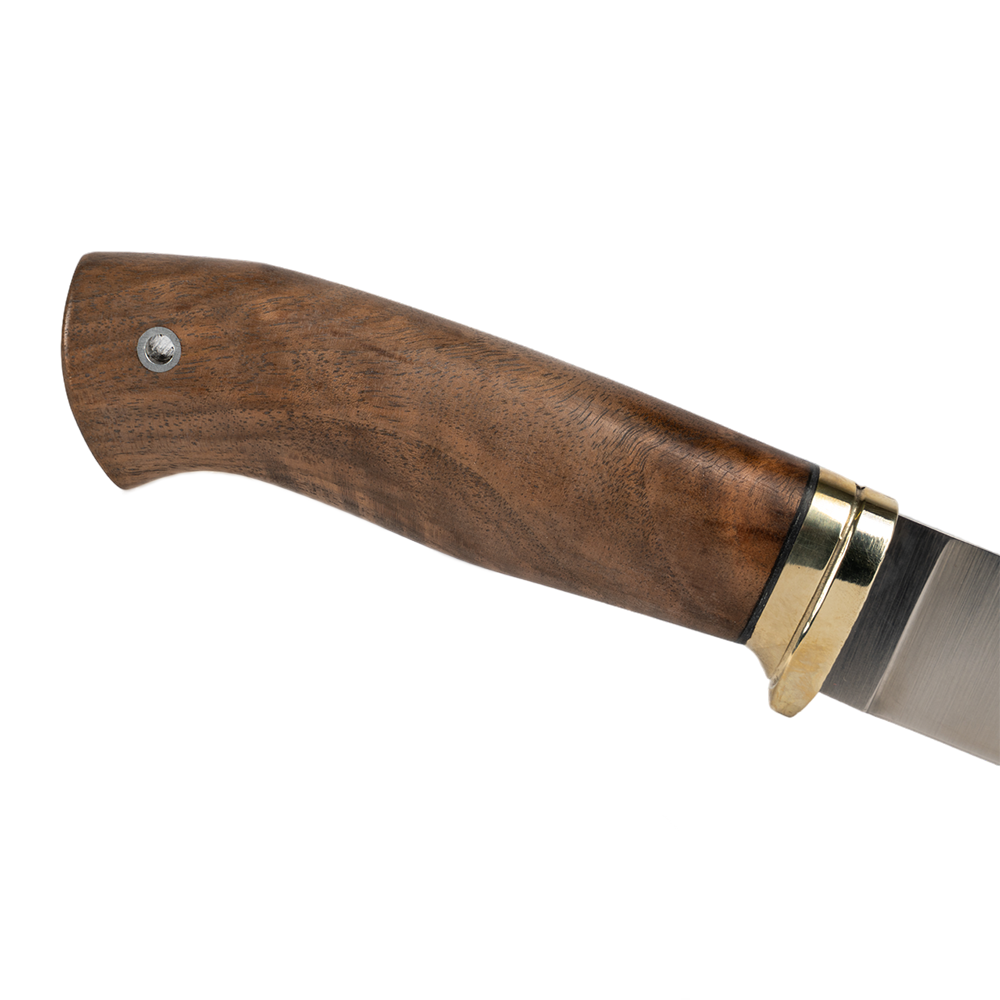 Нож МС "Егерь", сталь VG-10, литье мельхиор, орех(кап). Фото №2