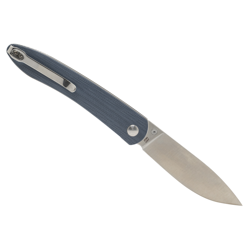 Нож складной CJRB Ria, клинок 12C27, рукоять серая G10. Фото №2