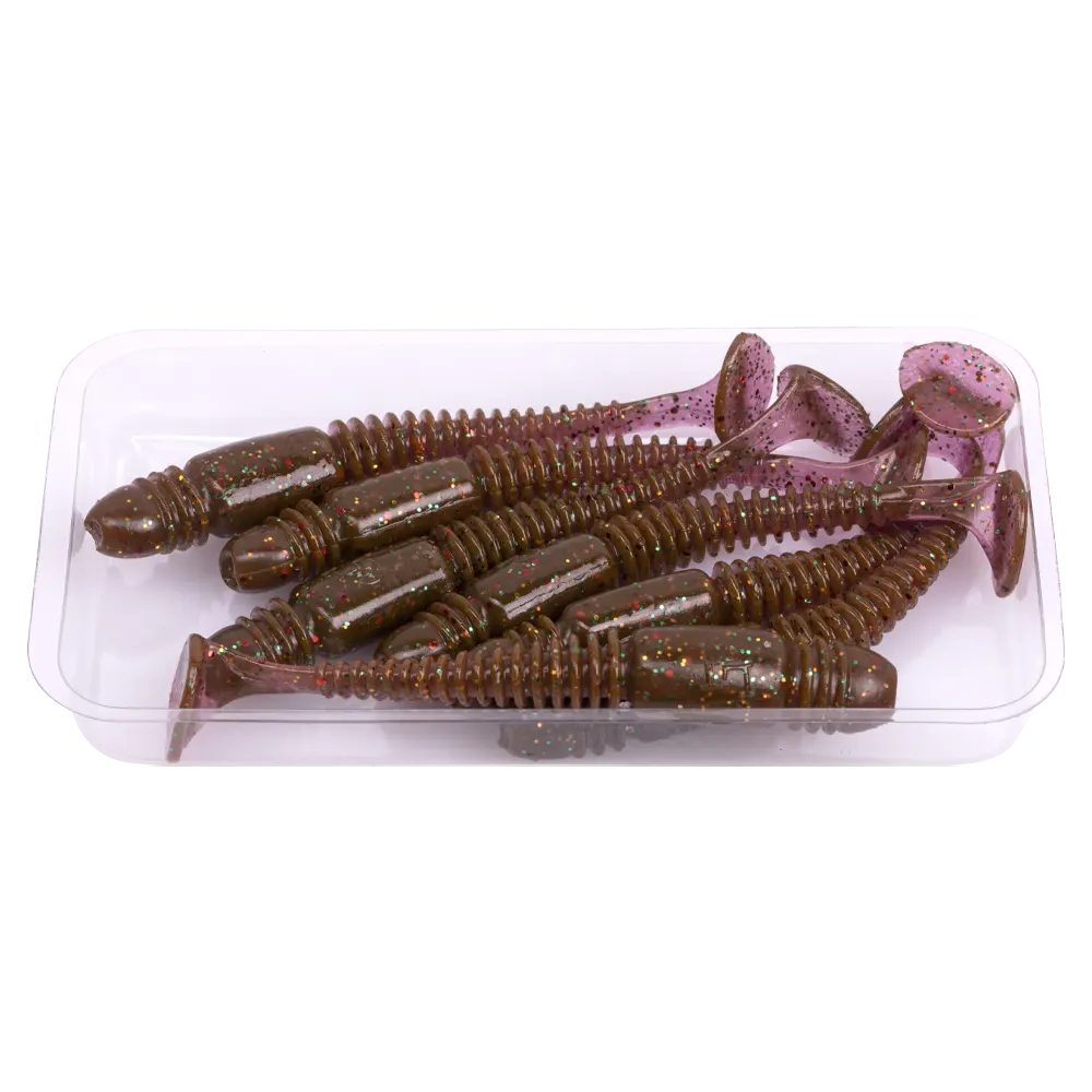 Виброхвост Lucky John Pro Series Tioga 2,9" 75мм, (7шт. упак.) цвет S14. Фото №4 Виброхвост Lucky John Pro Series Tioga 2,9" 75мм, (7шт. упак.) цвет S14. Фото №4