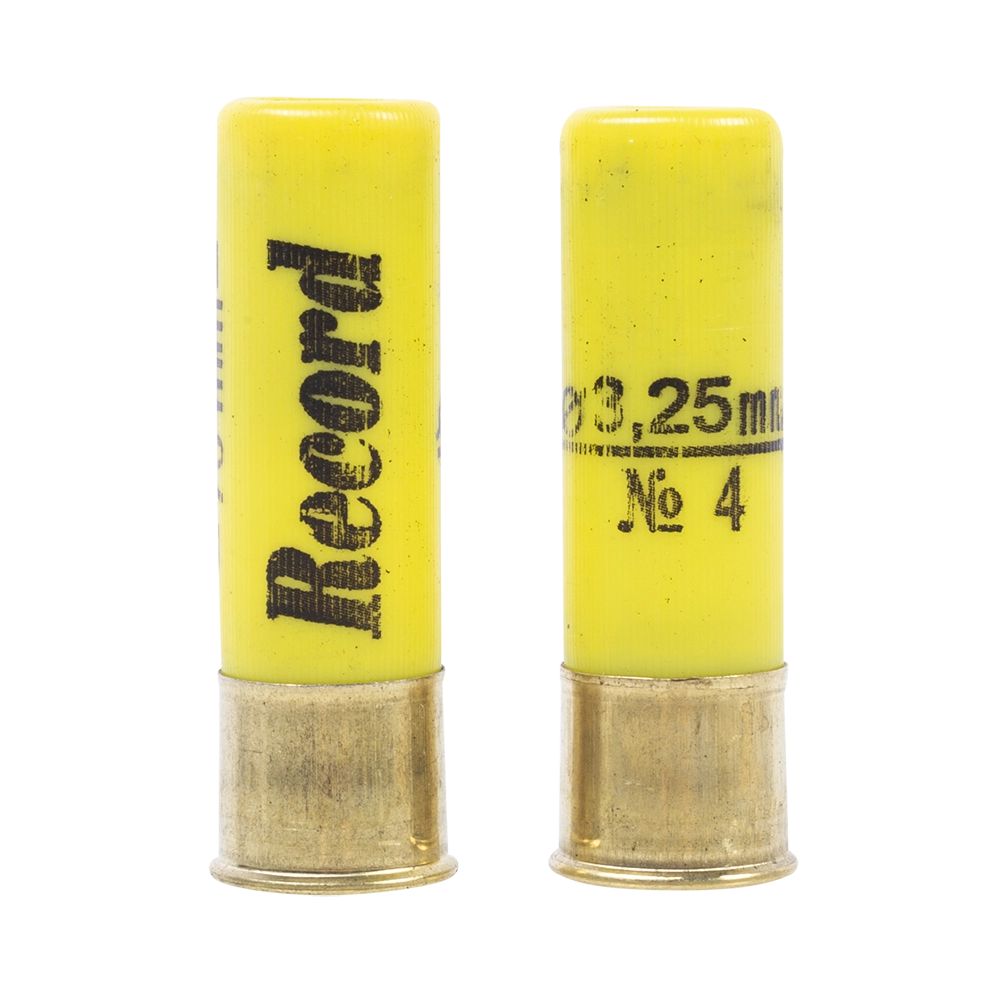 Патрон РЕКОРД 20/70 дробь № 4 (в пачке 25 шт.) (в коробке 250 шт.). Фото №4