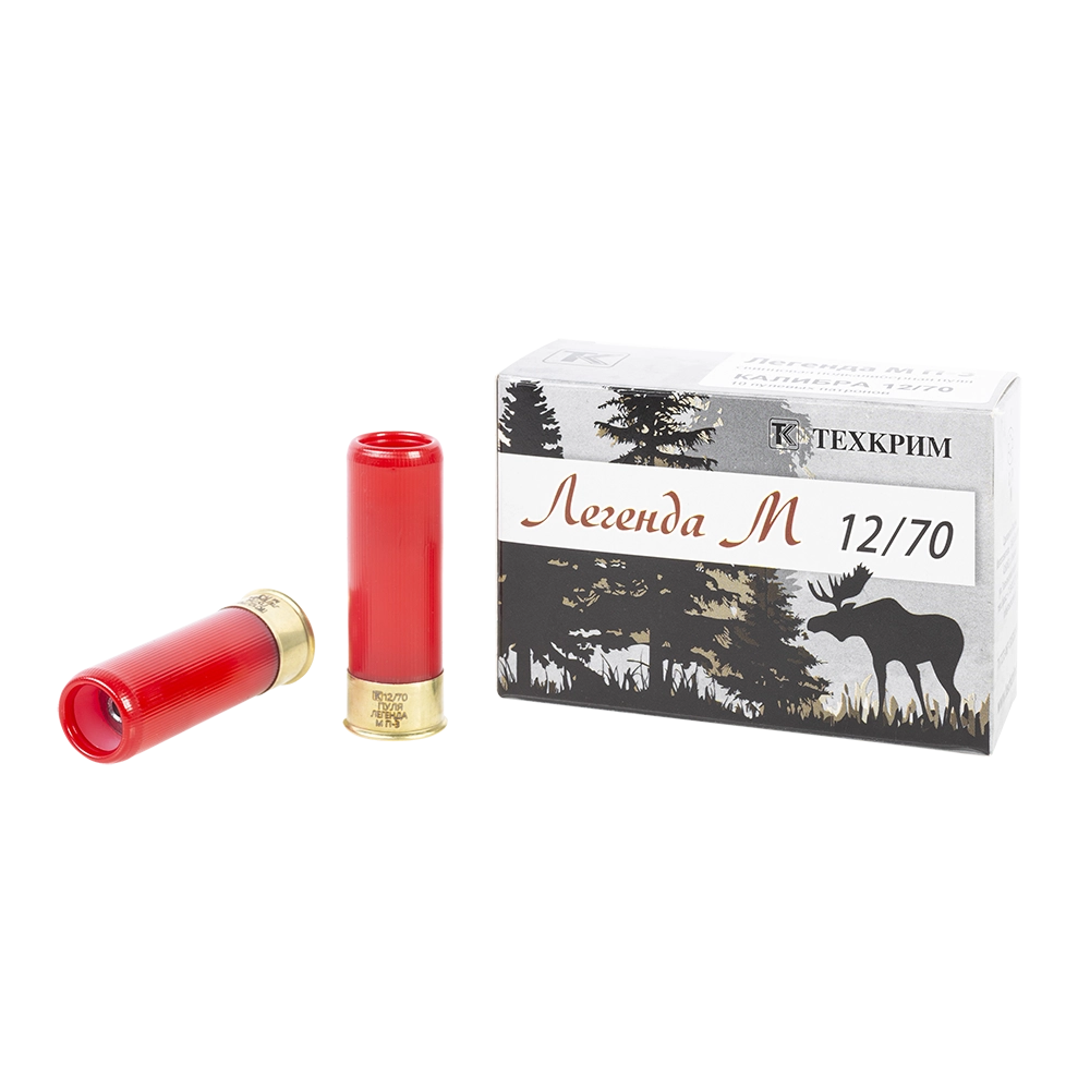 Патрон Техкрим 12/70 с пулей Легенда М П-3 (экспанс.) (упак.10 шт) (короб 240 шт.). Фото №1