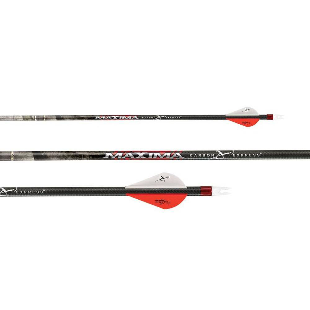 Стрела лучная карбоновая Maxima Hunter 250 w/fusion vane. Фото №2