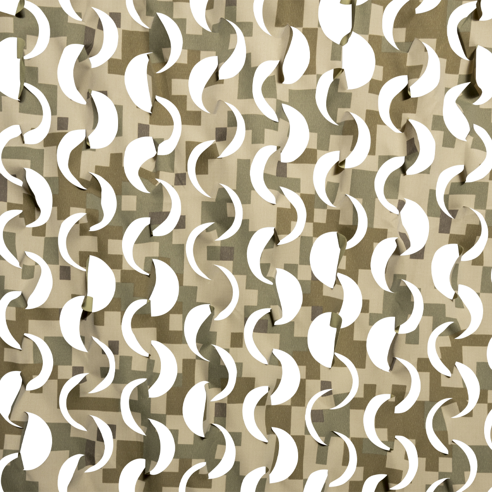 Сеть Пейзаж "Камыш 3D" (охра, светло-серый, 2,2*3м) ПК-3-2,2. Фото №1