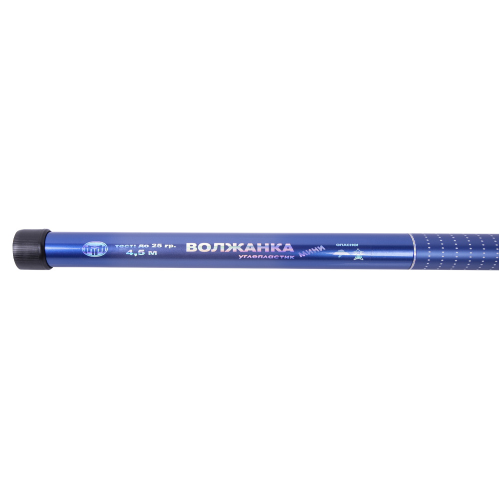 Удилище без колец "Волжанка Мини" 4,5м (8 секций) тест до 25гр (IM6). Фото №2