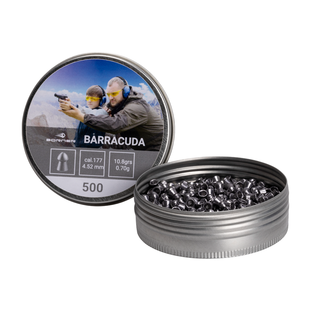 Пуля пневматическая Borner "Barracuda", 4,5 (500 шт.) 0,70гр. (30 шт в коробке). Фото №2 Пуля пневматическая Borner "Barracuda", 4,5 (500 шт.) 0,70гр. (30 шт в коробке). Фото №2