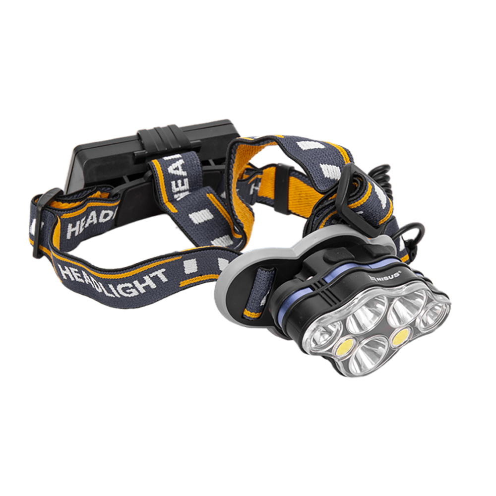 Фонарь налобный 1100 LM, IPX4, USB NISUS. Фото №1