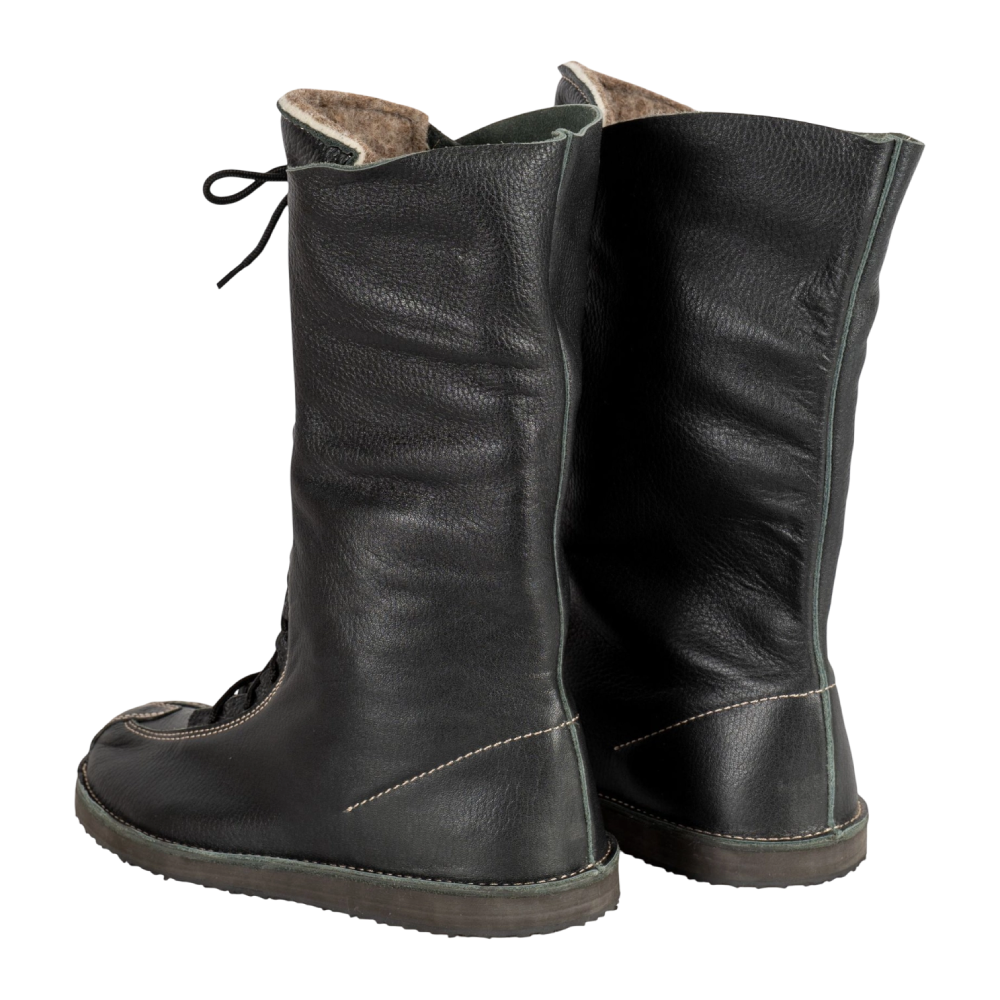 Ичиги ПОСКРЯКОВ (нат.кожа, со шнурками) черные р. 44. Фото №10