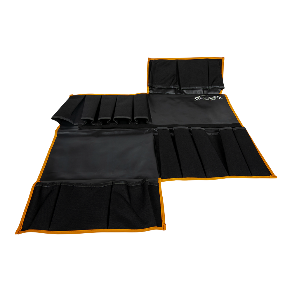 Чехол под 10 удочек с дополнительными карманами (чёрный). Фото №1