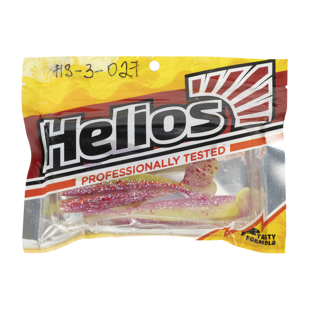 Виброхвост Helios Chebak 3,15"/8 см Fio & Acid lemon 7шт. (HS-3-027). Фото №1
