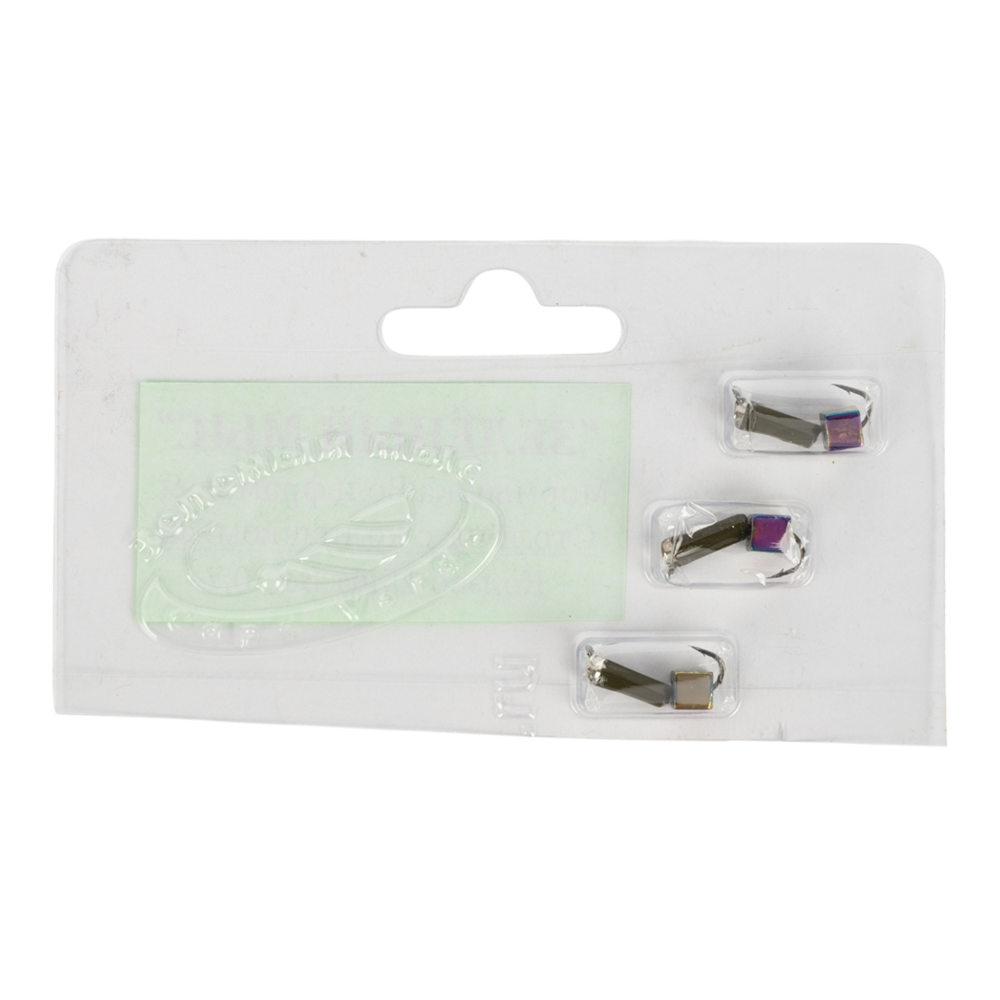 Мормышка вольфрамовая Зеленый мыс "Столбик с колпачком" 2,0мм, куб хамелеон большой (15шт. упак.). Фото №2