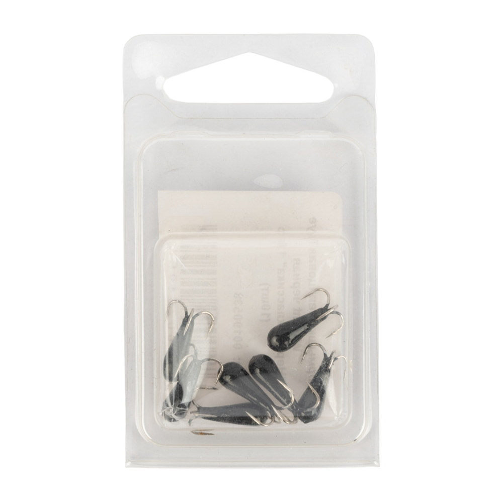 Мормышка свинцовая Trye Weight черная "Чертик-классика" 1,0гр (10шт). Фото №1