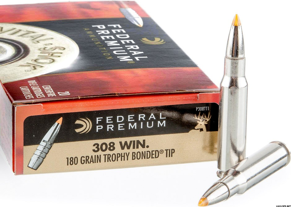 Патрон нарезной FEDERAL калибр 308 WIN Trophy Tip 180 grn. (в пачке 20 шт.). Фото №4