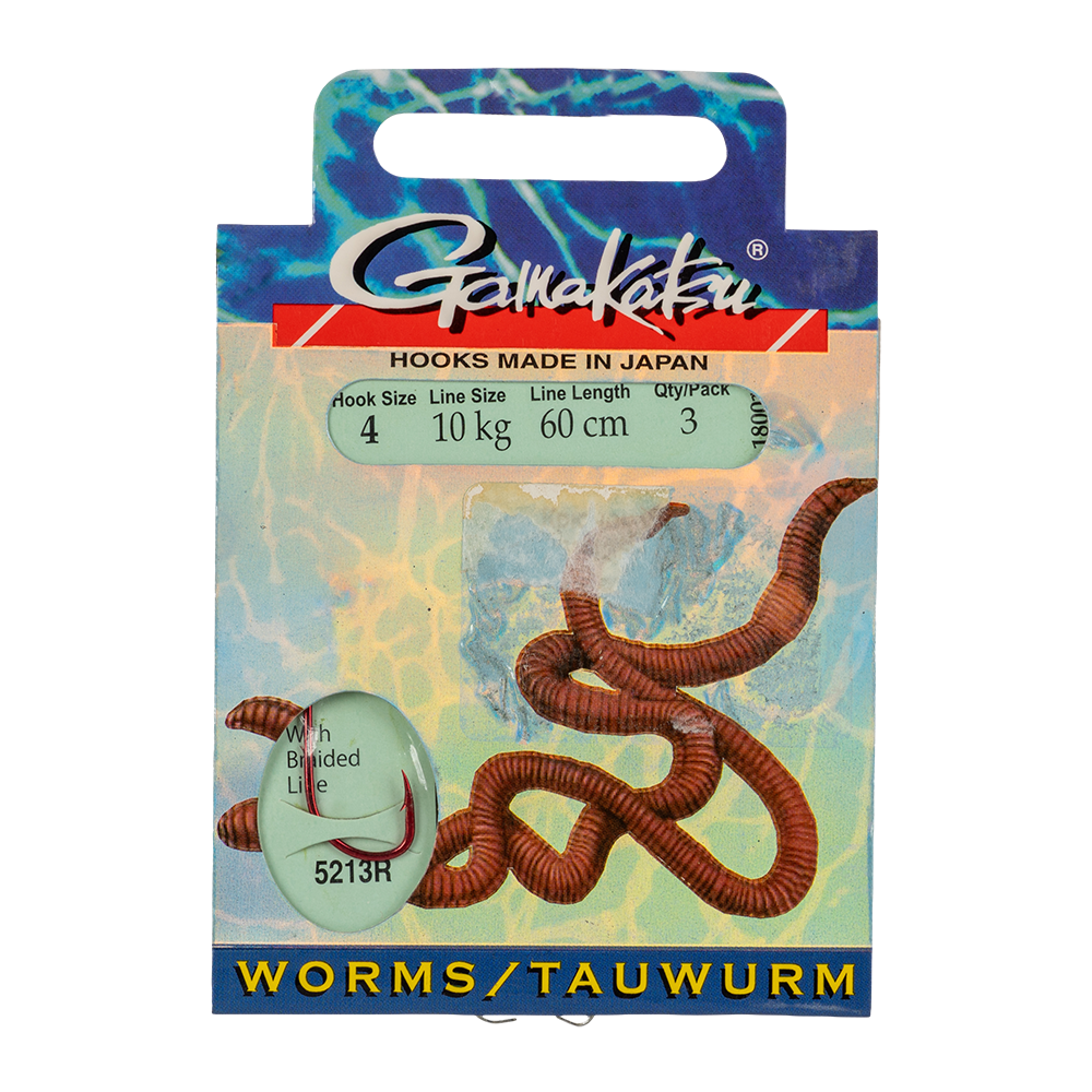 Крючок Gamakatsu BKS-5213R №4, 0,20мм, (3шт. упак)арт.180010-004. Фото №1