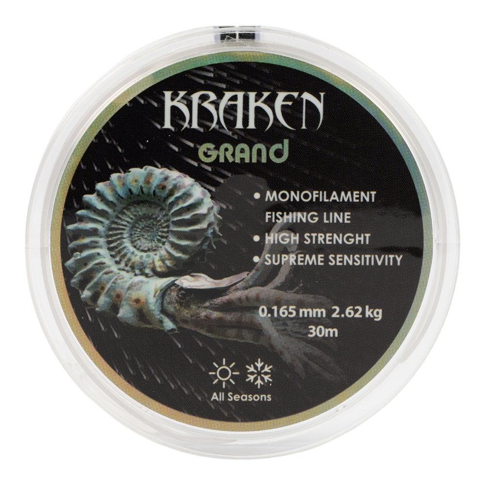 Леска Kraken Grand 30m 0,165mm 2.62kg. Фото №2