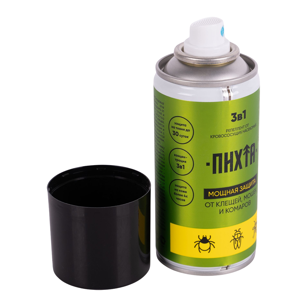 Средство ПИХТА от комаров, мошек и клещей 3в1 для всей семьи, 210 мл. Фото №3