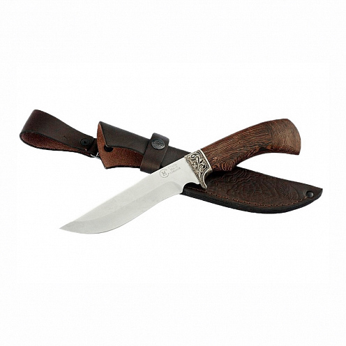 Нож "Галеон" кованая сталь 95х18, венге, литье, гравировка (ИП Семина). Фото №2