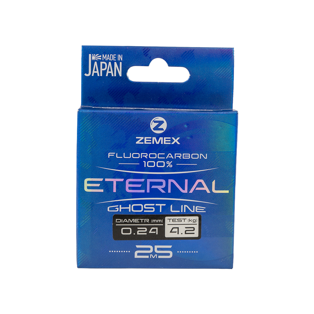 Флюорокарбон Zemex Eternal 25м, d 0.24мм, 4.2кг . Фото №1 Флюорокарбон Zemex Eternal 25м, d 0.24мм, 4.2кг . Фото №1
