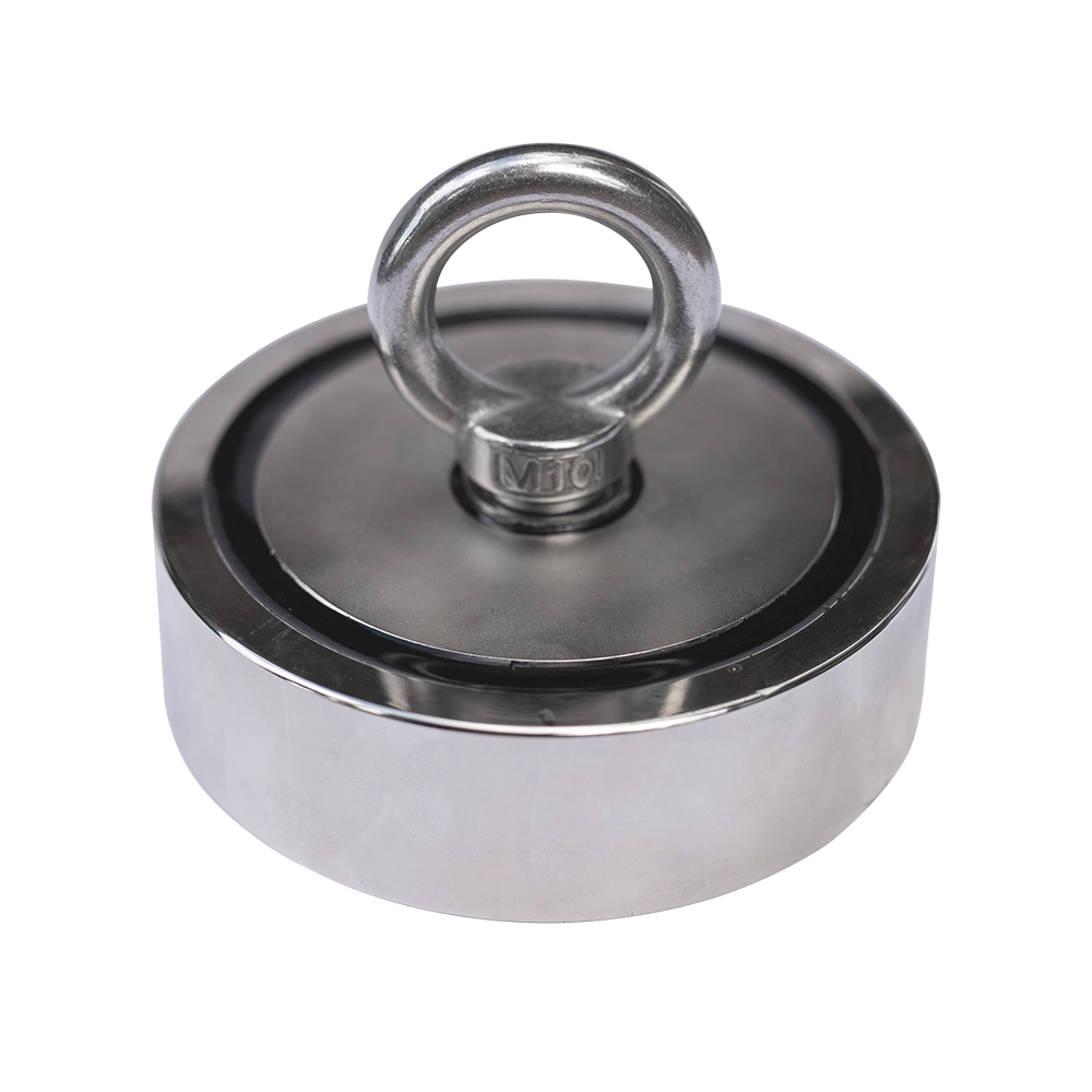 Поисковой магнит ОхотАктив, неодимовый, двухсторонний, D 94 мм, сила сцепления 300 кг. Фото №1