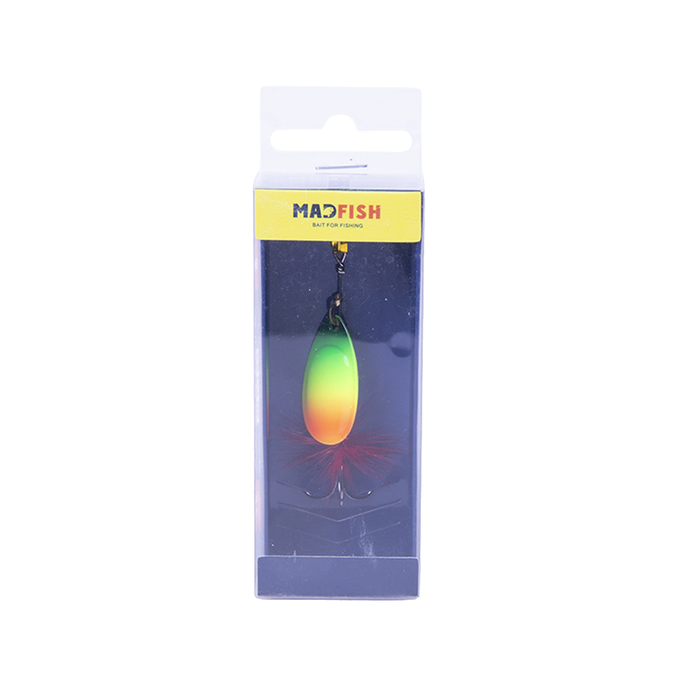 Блесна вращающаяся MADFISH Aglia №3, 6,5гр, цвет (Rainbow). Фото №1 Блесна вращающаяся MADFISH Aglia №3, 6,5гр, цвет (Rainbow). Фото №1